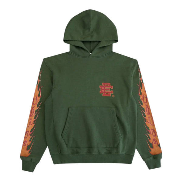 Eric Emanuel Basic Flame Hoodie (Olive)