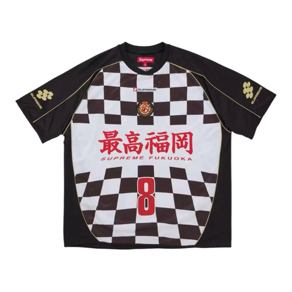 Supreme Checkerboard Soccer Jersey Black