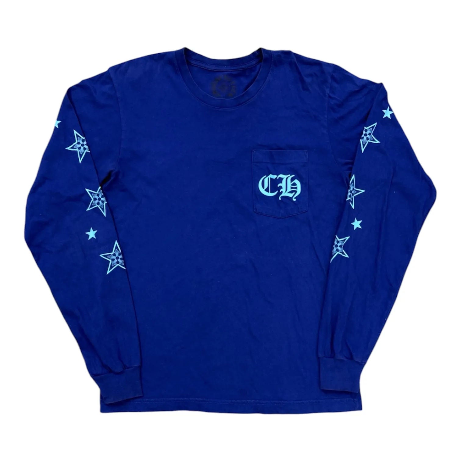Chrome Hearts Star L/S T-shirt Blue - Preowned