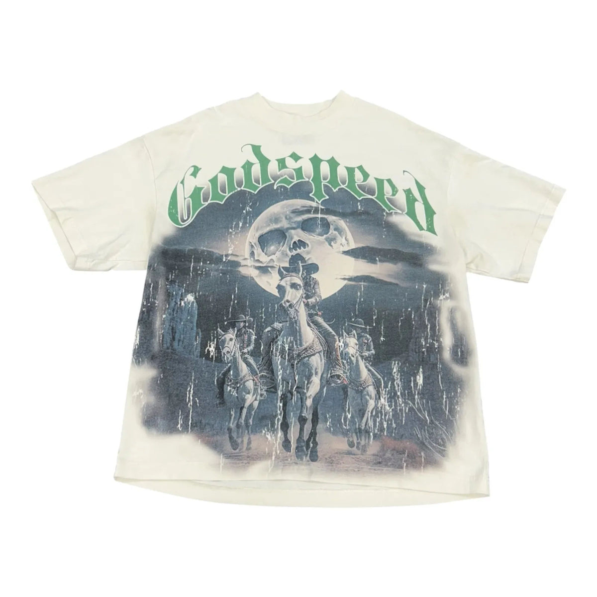 Godspeed Amigos Tee (White/Green) - Preowned