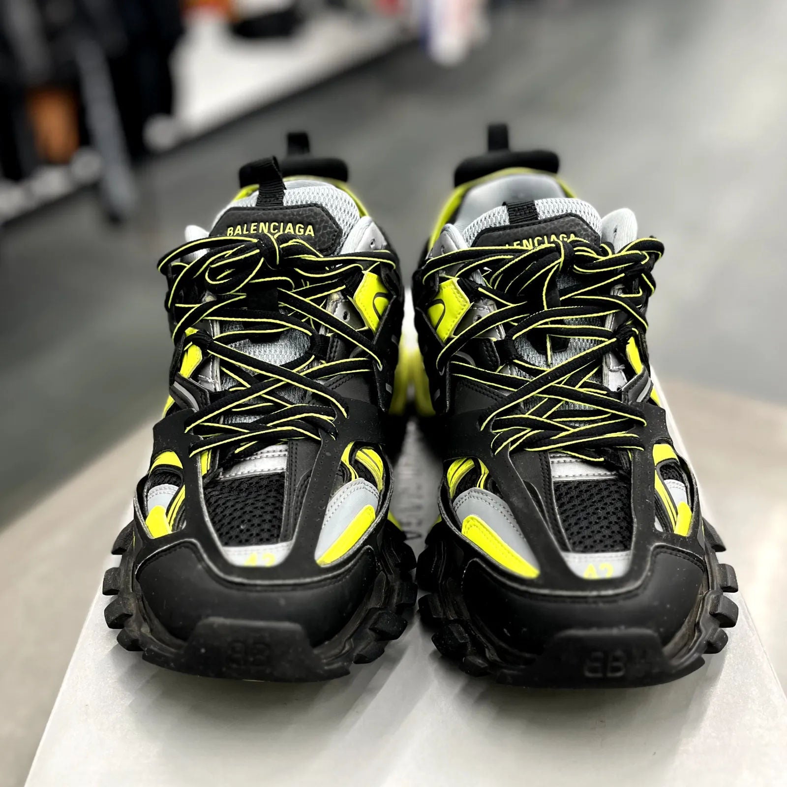 Balenciaga Track Black Neon Yellow - Preowned