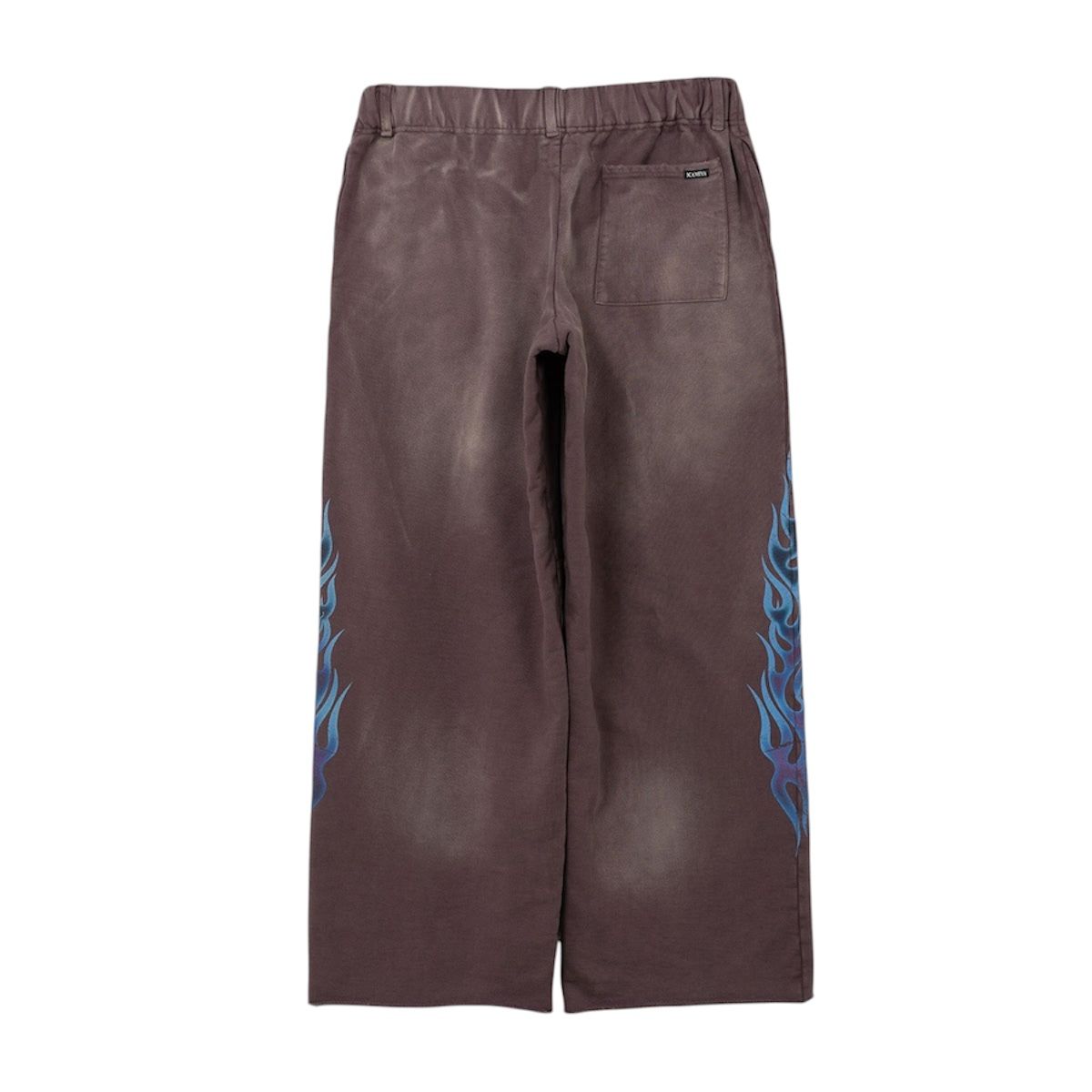 Kamiya Fire Distressed Sweatpants (Brown) - Preowned