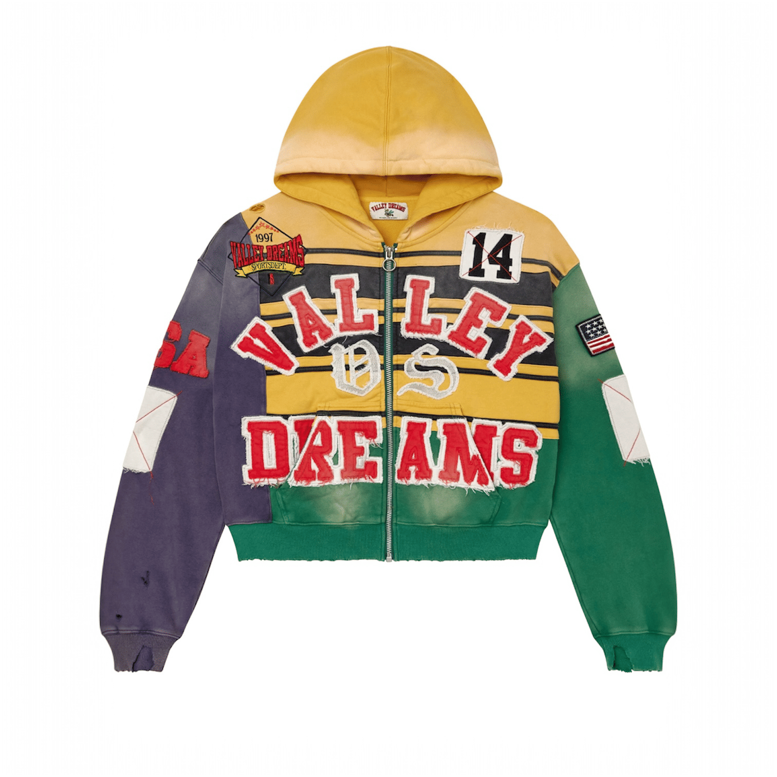 Vale Forever Collage Zip Up (Mardi Gras)