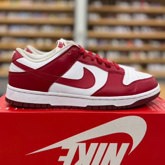 Nike Dunk Low Next Nature White Gym Red (Women's) - Preowned