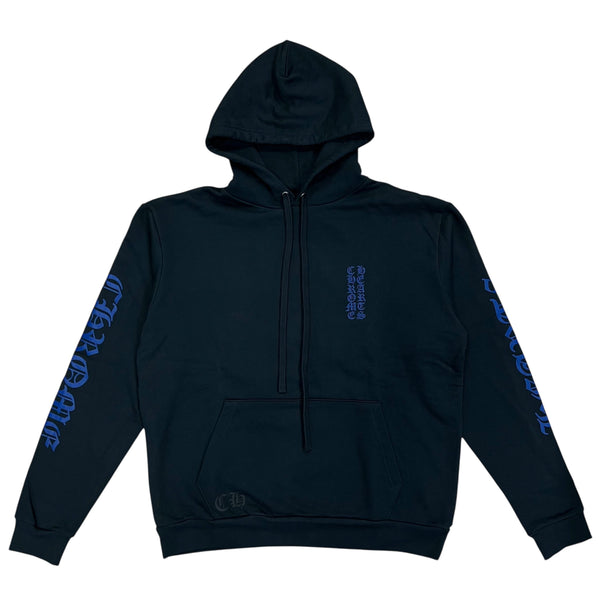 Chrome Hearts Vertical Hoodie (Black/Blue)