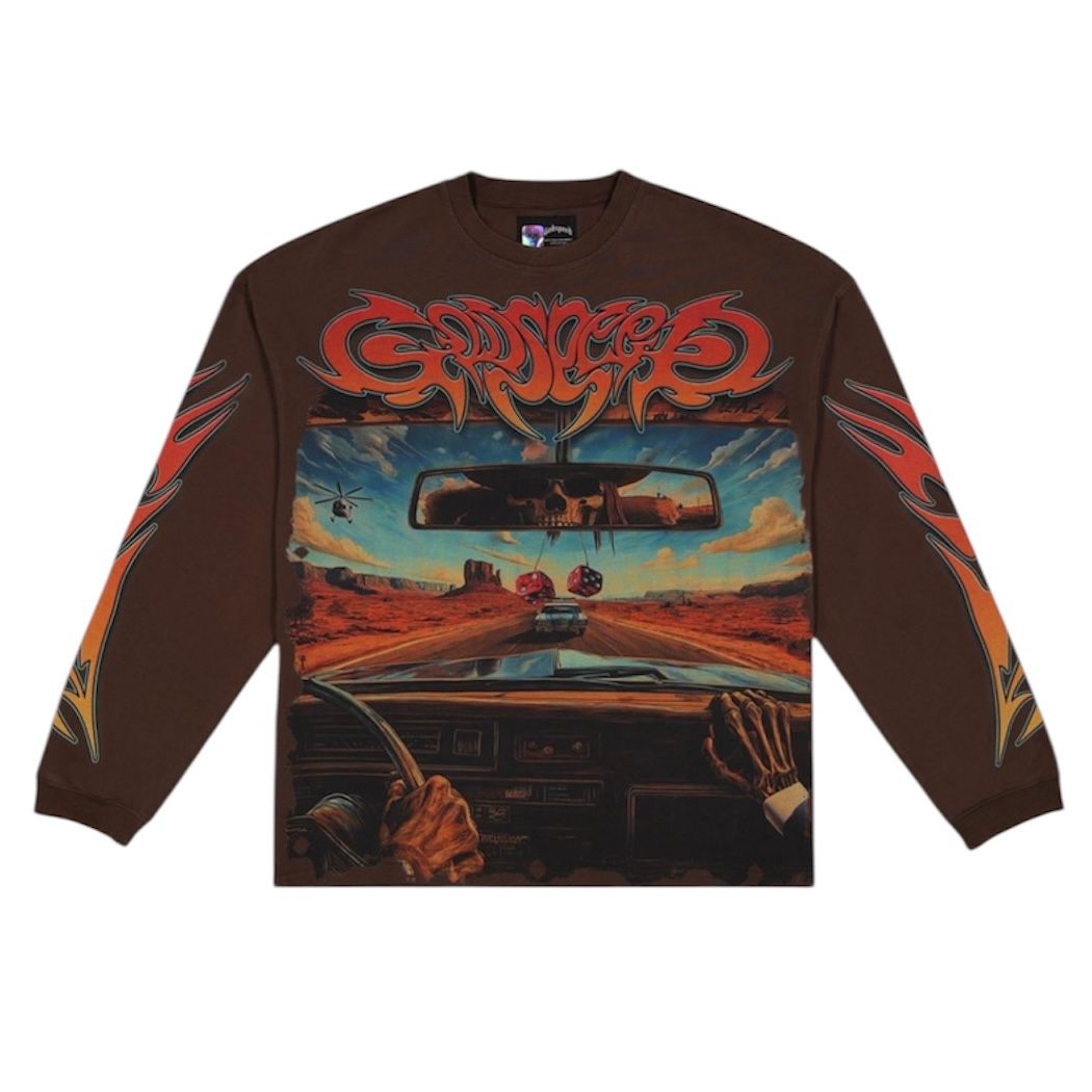 Godspeed On The Run L/S Tee (Mocha)