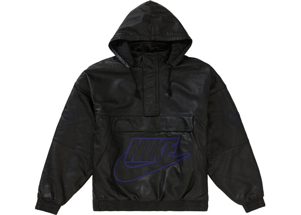 Supreme Nike Leather Anorak Black