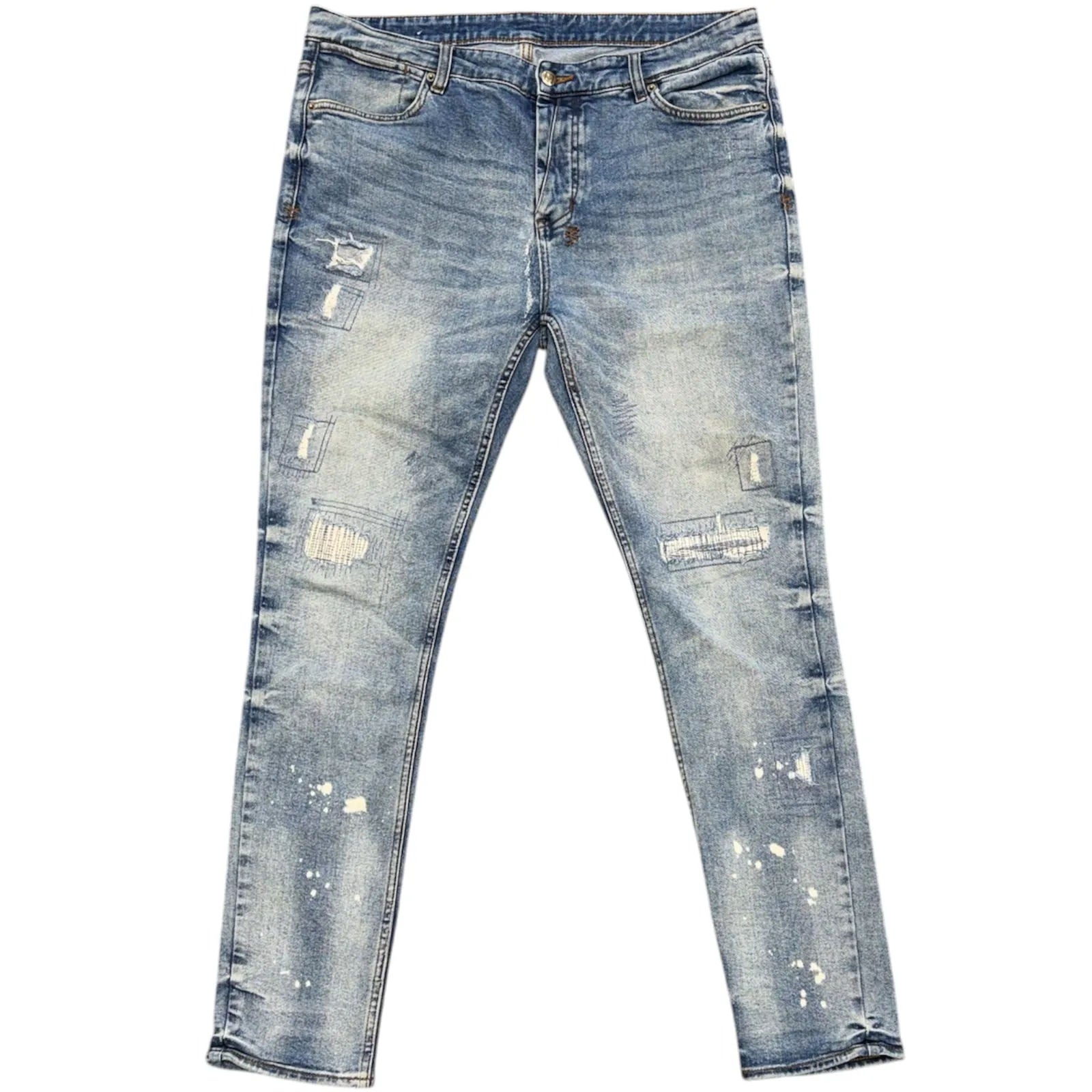 Ksubi Van Winkle North Trashed Jeans (Light Wash) - Preowned