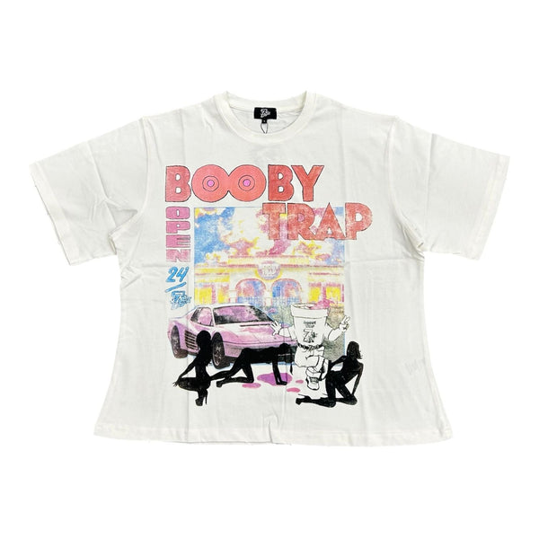 Triple 7's Booby Trap Logo Tee (Cream)
