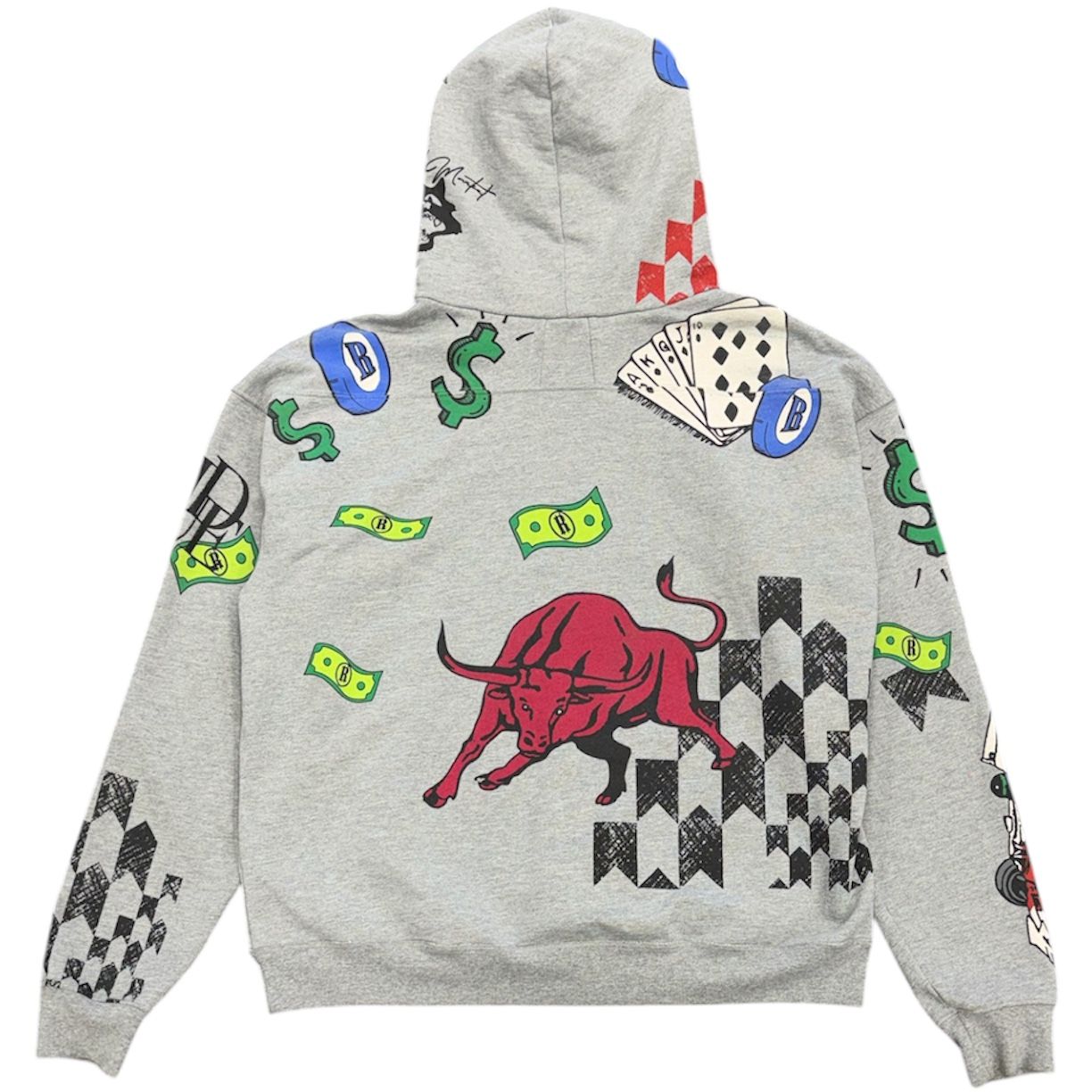 Rhude Doodle Hoodie (Grey) - Preowned