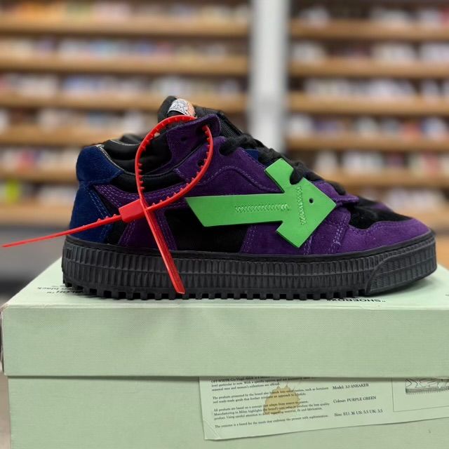 Off-White Off Court Low Top Purple Green - Preowned