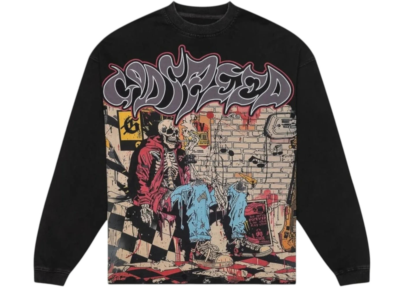 Godspeed Stoner L/S Tee (Black Wash)