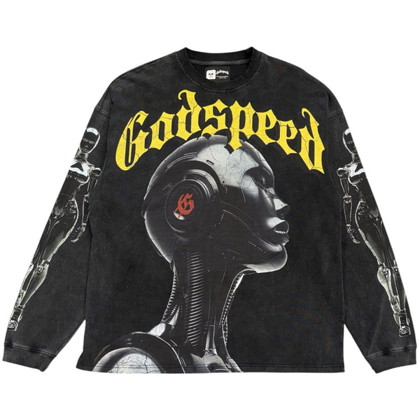 Godspeed Alexa L/S Tee (Black Wash) - Preowned