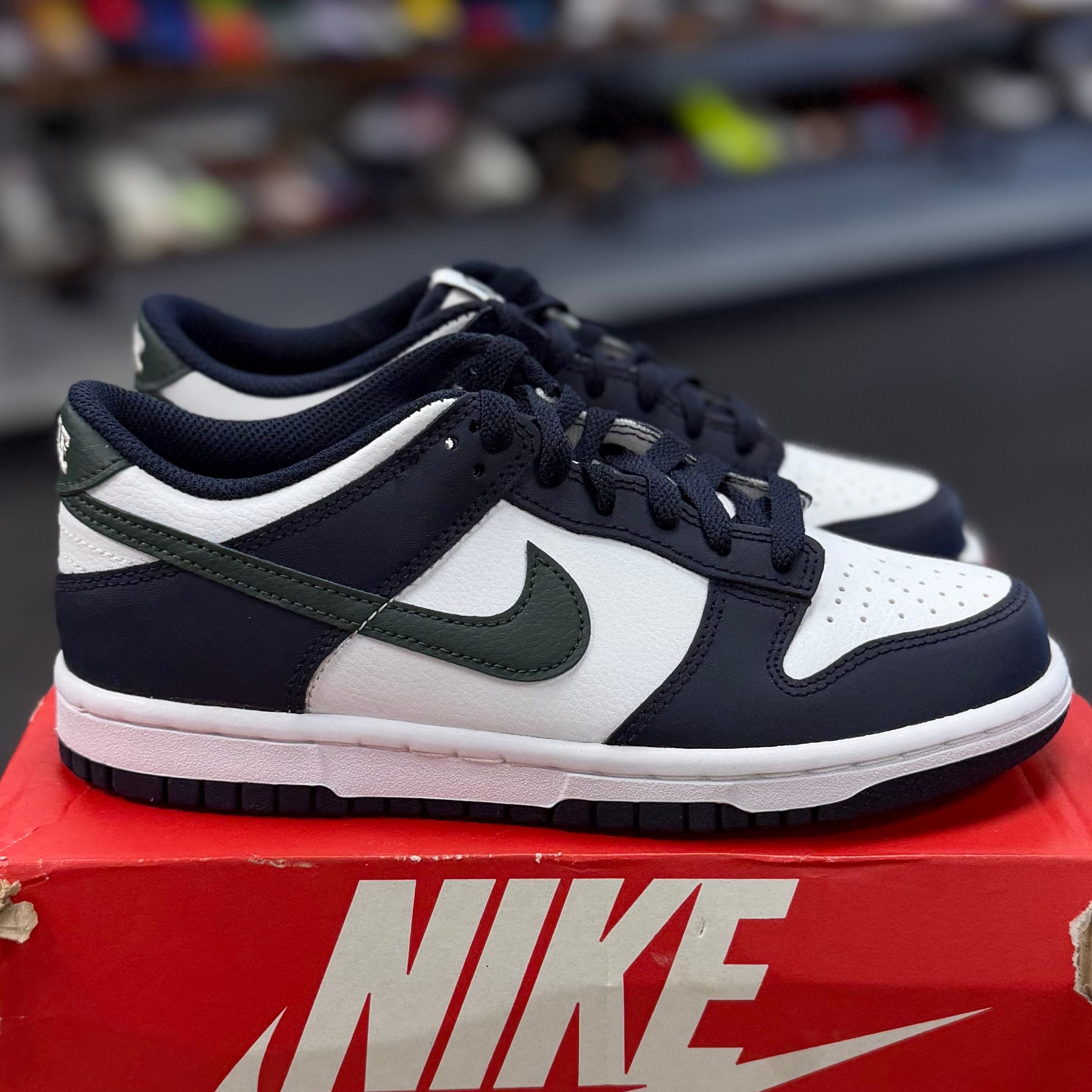 BRAND NEW STEAL - Nike Dunk Low Obsidian Vintage Green (GS)