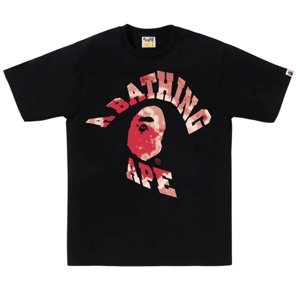 Bape Tie Dye Twist College Tee (Blak)