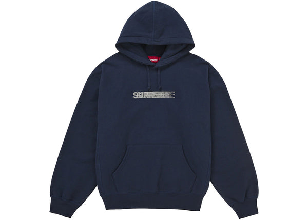 Supreme Swarovski Motion Logo Hoodie (Navy)