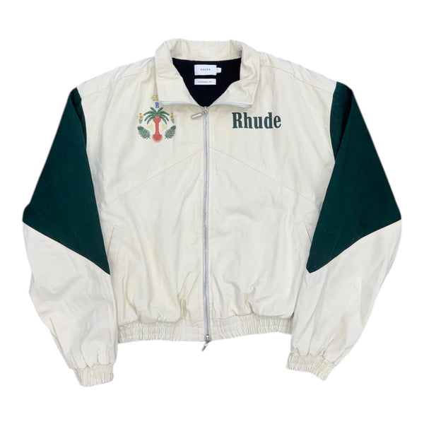 Rhude Flight Jacket (Creme/Hunter Green) - Preowned