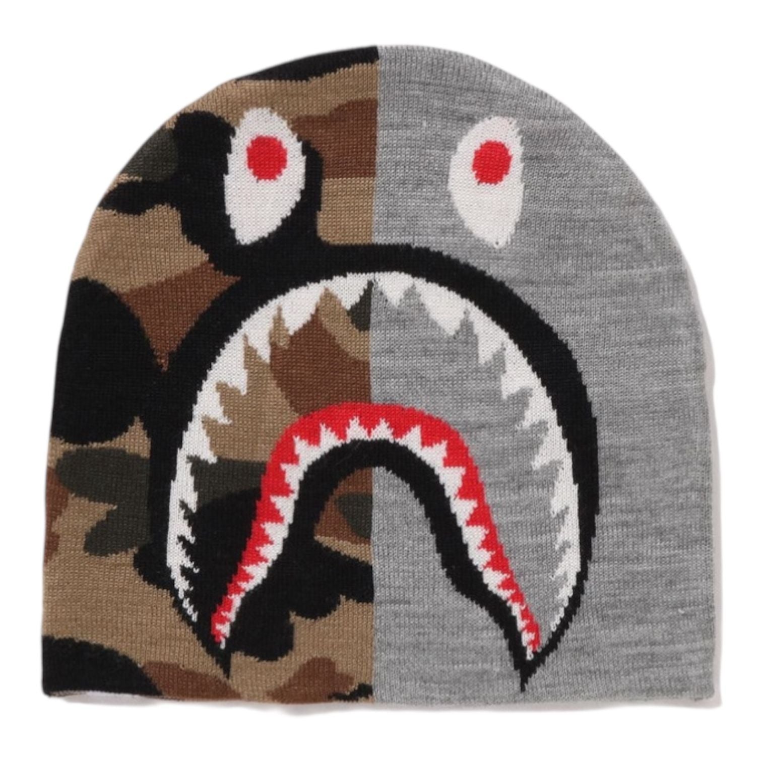 Bape 1st Camo Shark Knit Cap (Grey)