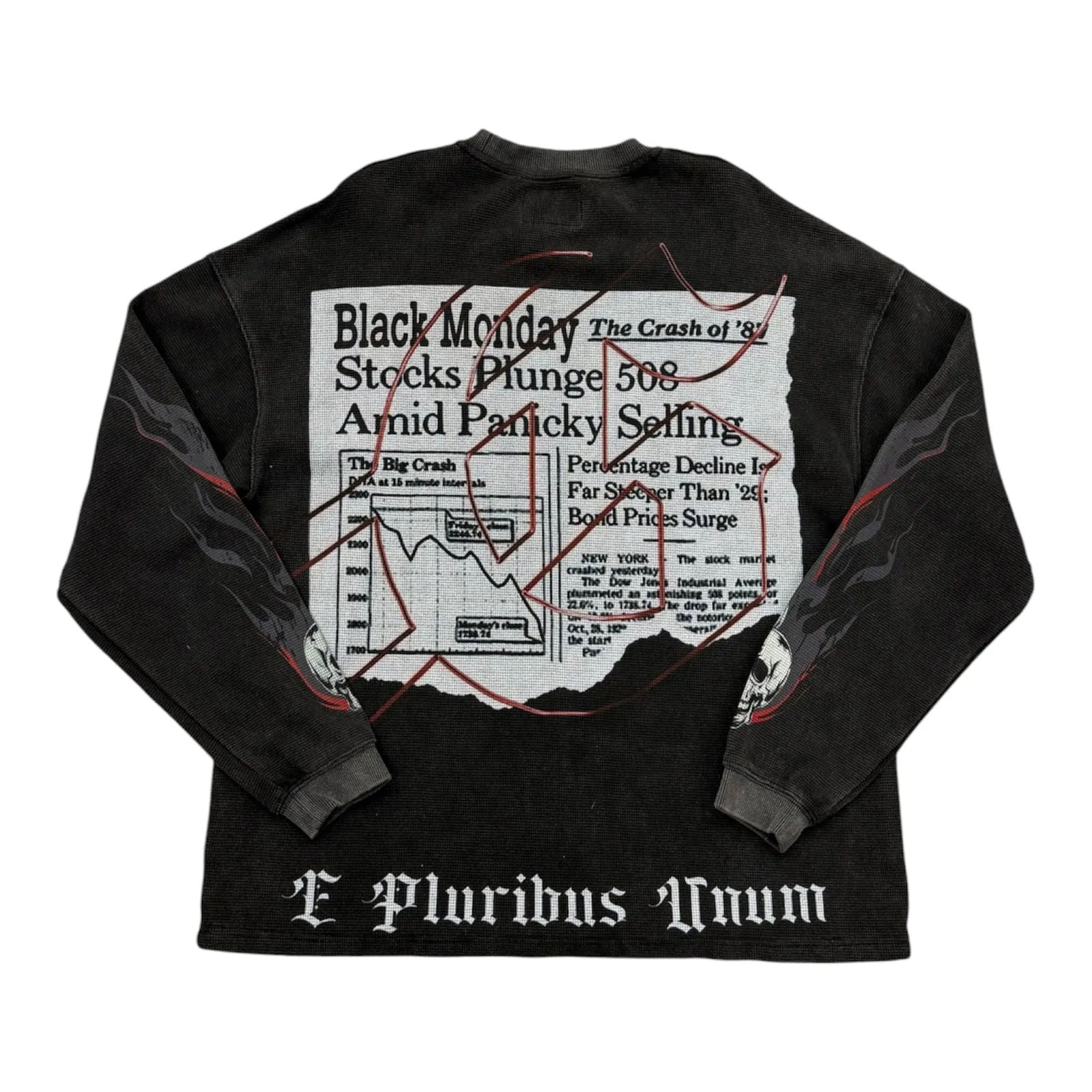 Godspeed Black Monday L/S Thermal Tee Black Wash - Preowned