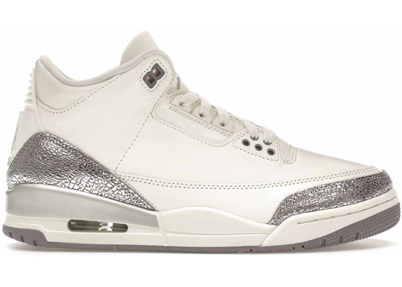 Jordan 3 Retro Sail Cement Grey (Women's) - Preowned