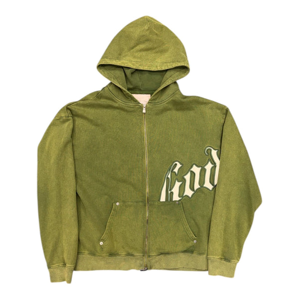 Godspeed Zip Hoodie (Green) - Preowned