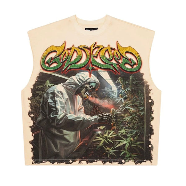 Godspeed 420 Indoor VVS Sleeveless Tee (Bone)