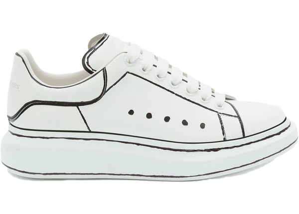 Alexander McQueen Oversized White Black Outline - Preowned