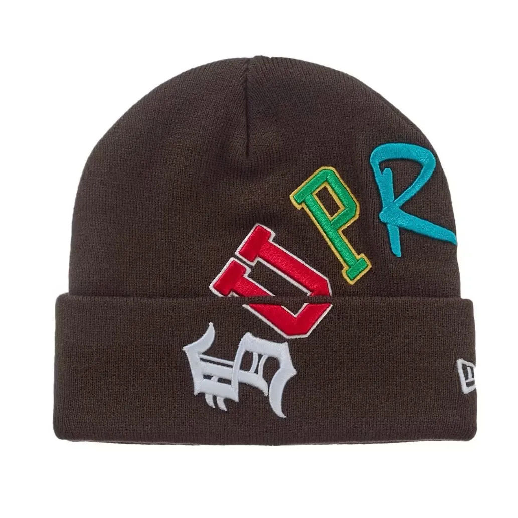 Supreme New Era Arc Beanie (Brown)