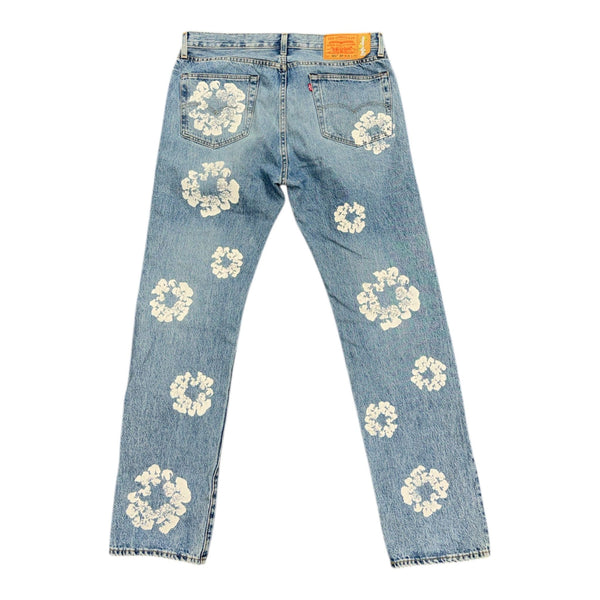 Denim Tears x Levi's Cotton Wreath Jean (Light Wash) - Preowned