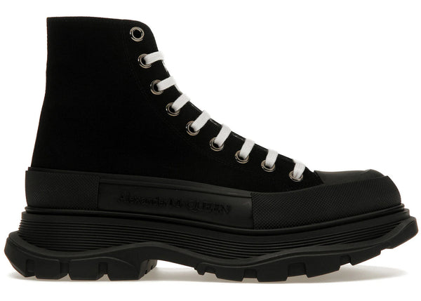 Alexander McQueen Tread Slick Boot Black Black White - Preowned
