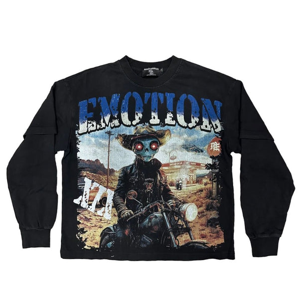 Mixed Emotion Black “Racer” Long Sleeve