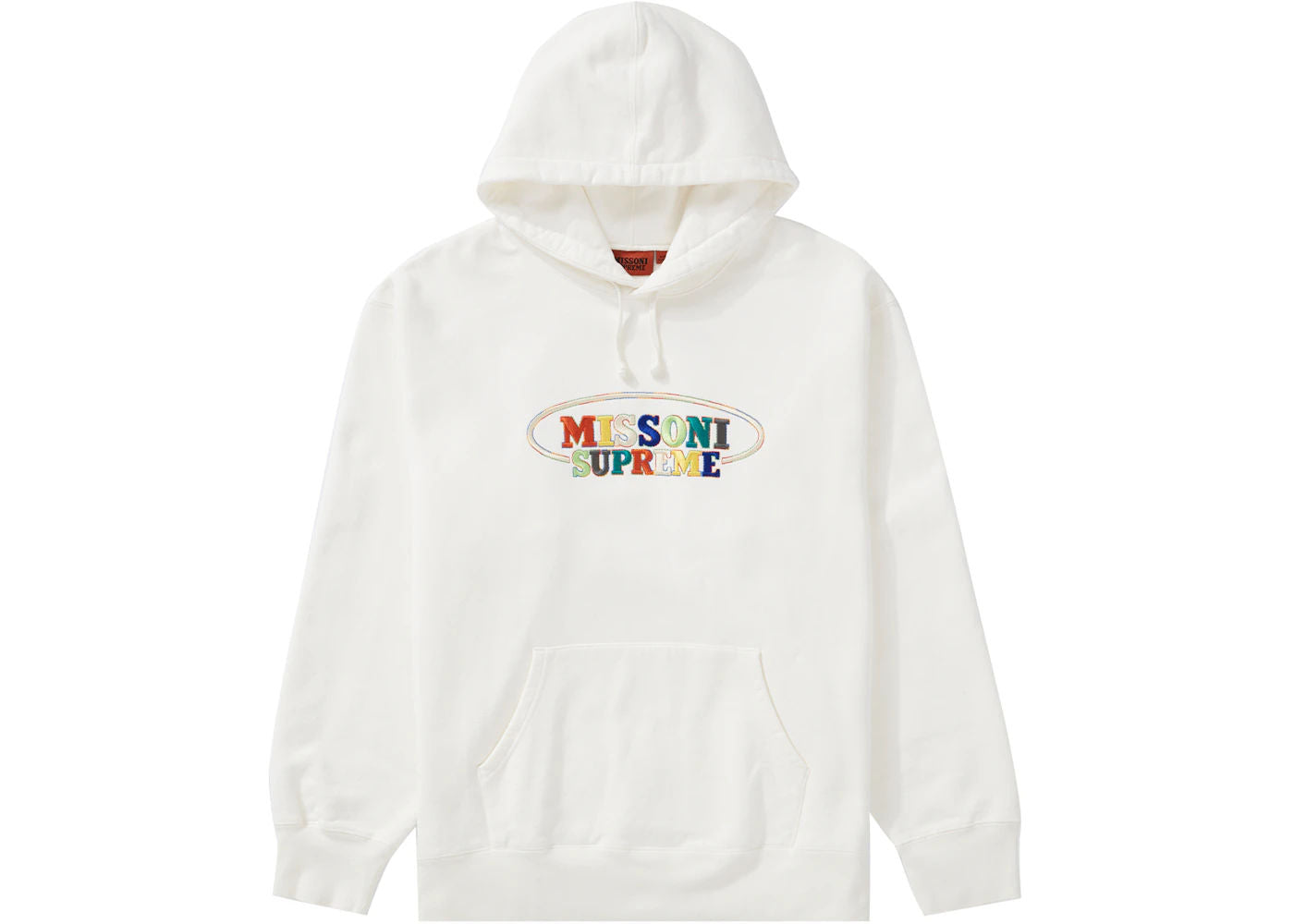 Supreme Missoni Hooded Sweatshirt White - Preowned