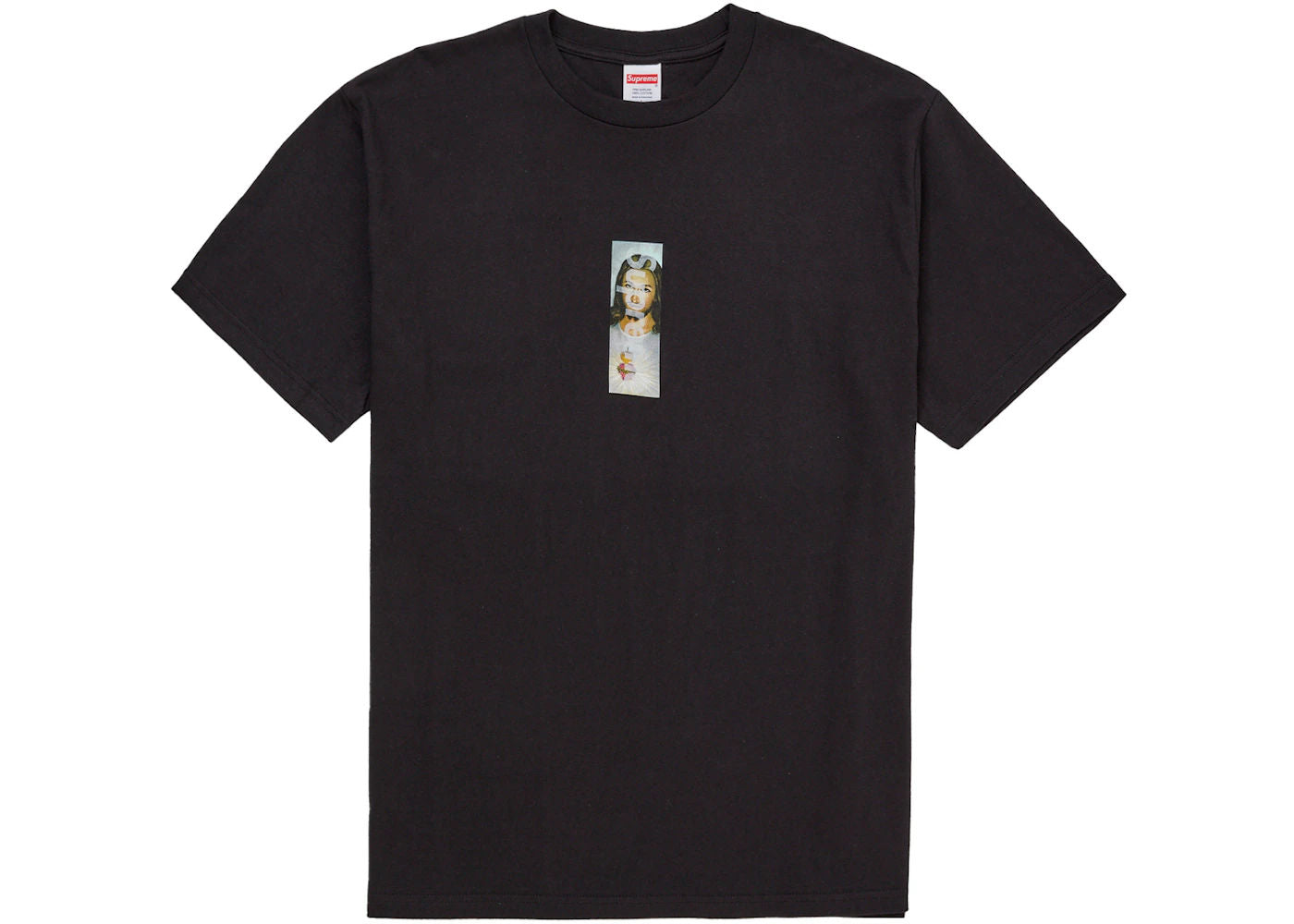 Supreme Prayer Card Box Logo Tee Black