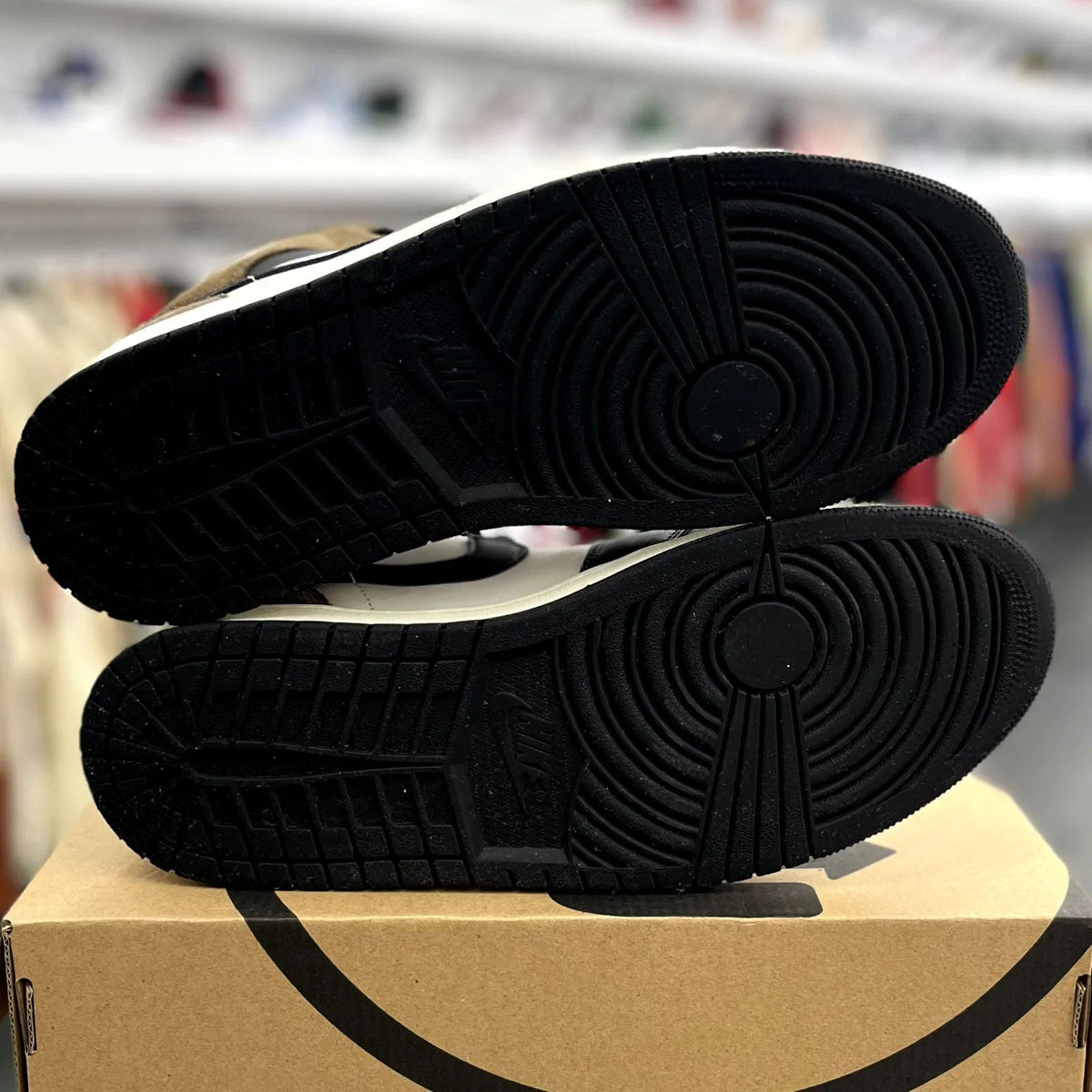 Jordan 1 Mid Black Phantom Palamino - Preowned