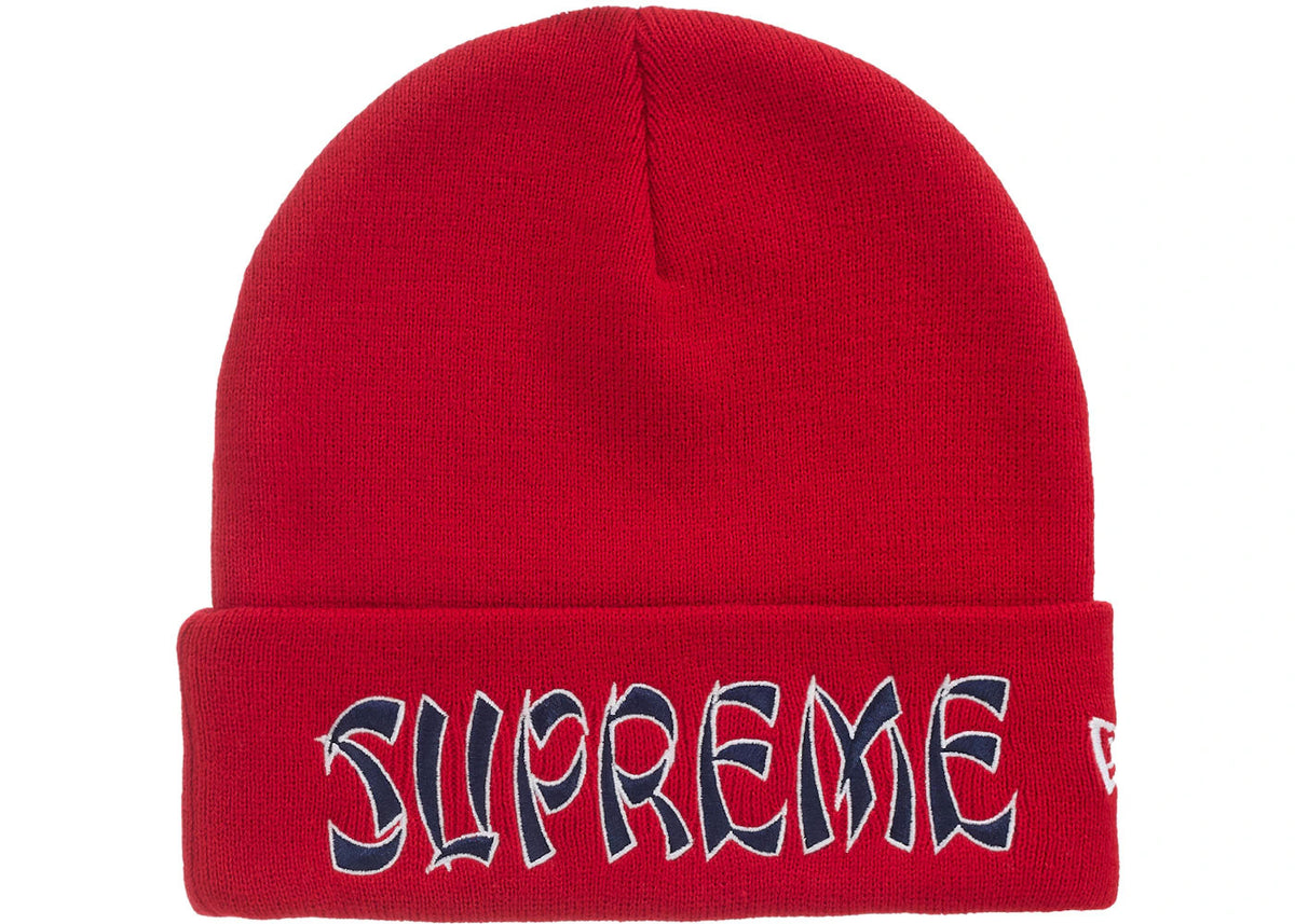 Supreme New Era Action Beanie Red