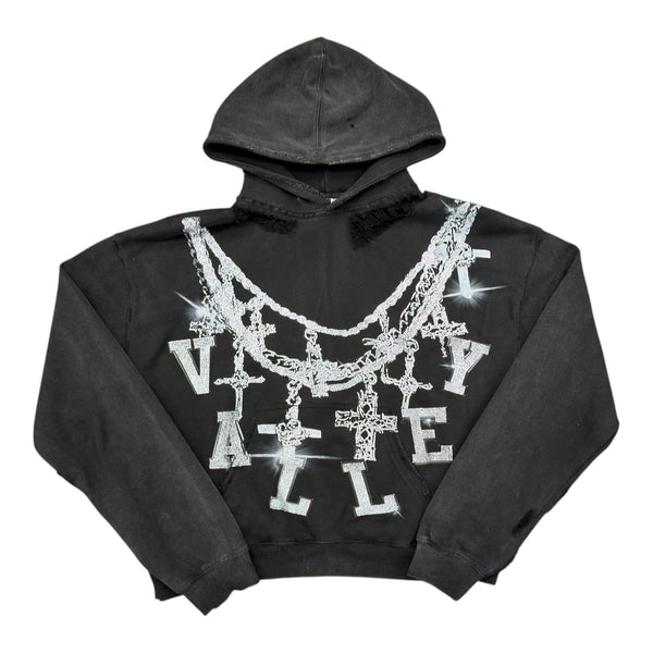 Vale Forever Big Chain Hoodie (Black) - Preowned
