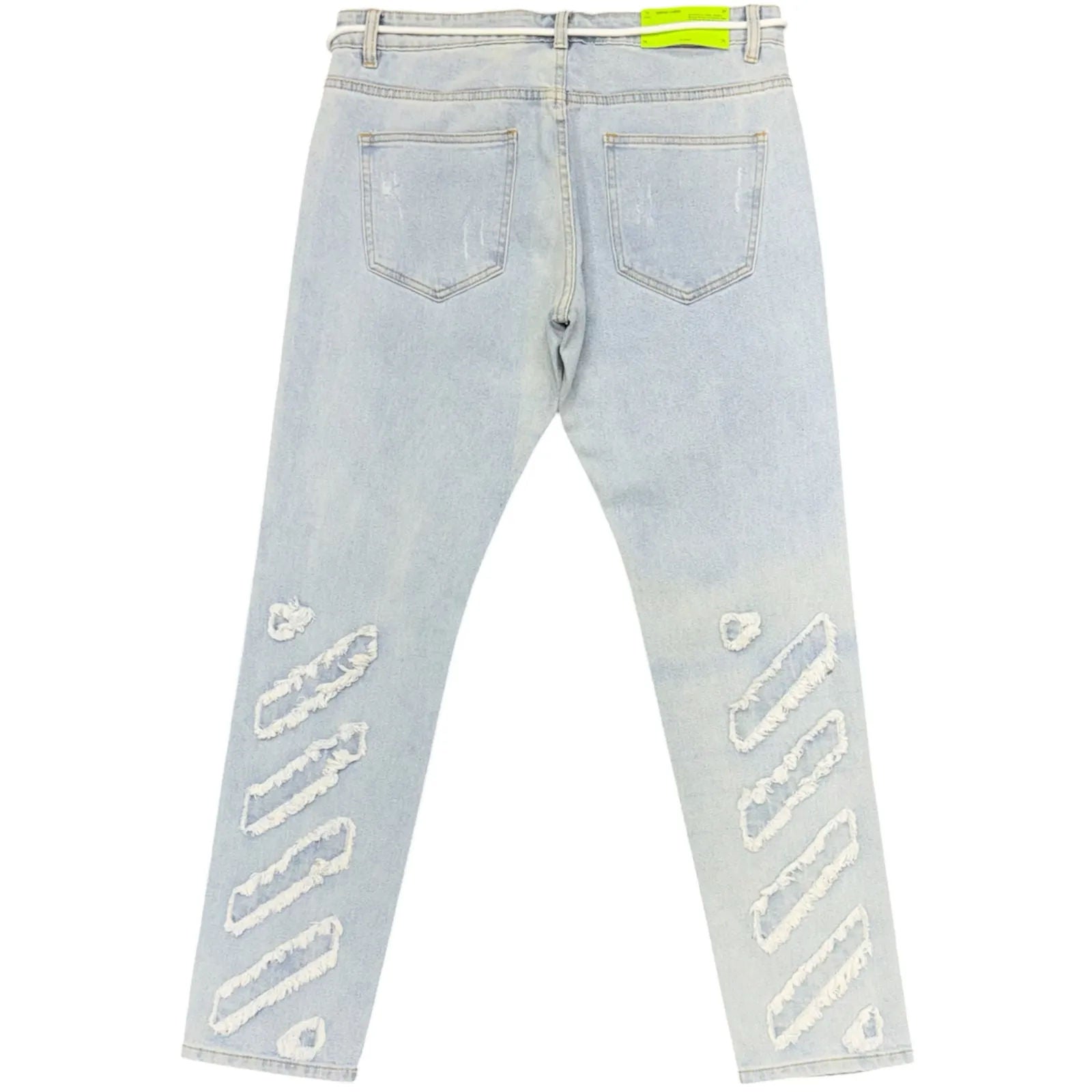 Off-White Slim Fit Jeans (Light Wash) - Preowned