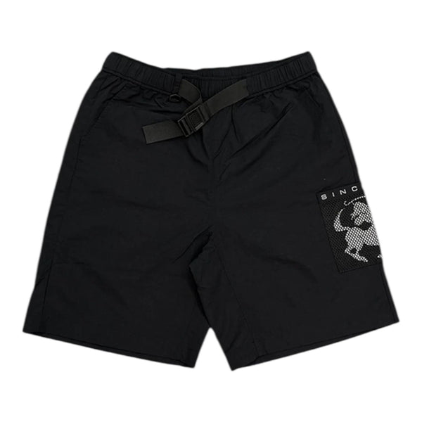 Sinclair Mesh Pocket Shorts (Black)