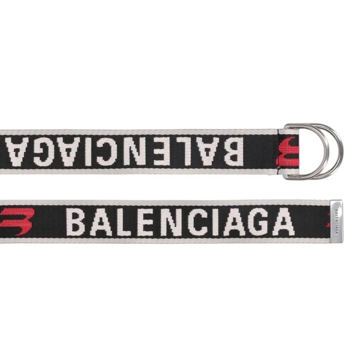 Balenciaga Logo Jacquard D-Ring Belt - Preowned