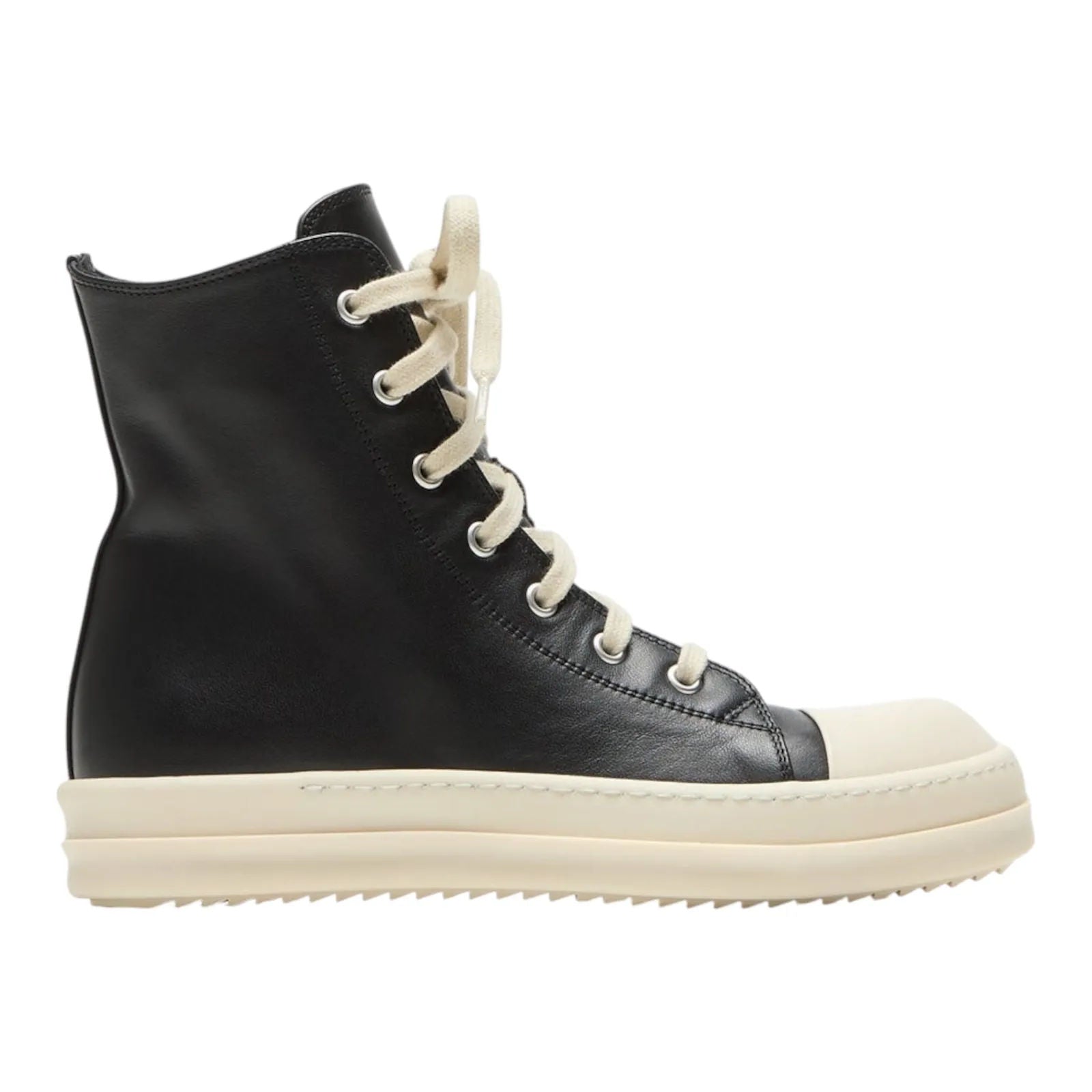 Rick Owens Kids Sneaks High Top (Black/Milk) - Preowned