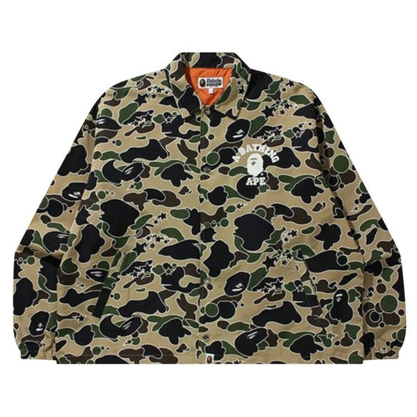 Bape Sta Camo Relaxed Jacket Yellow - Preowned
