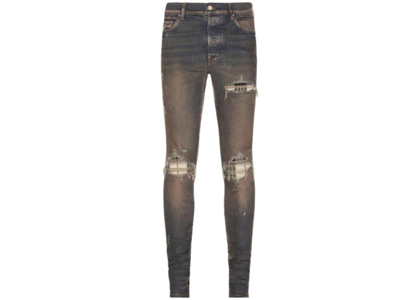 AMIRI MX1 Plaid Jeans Dark Indigo
