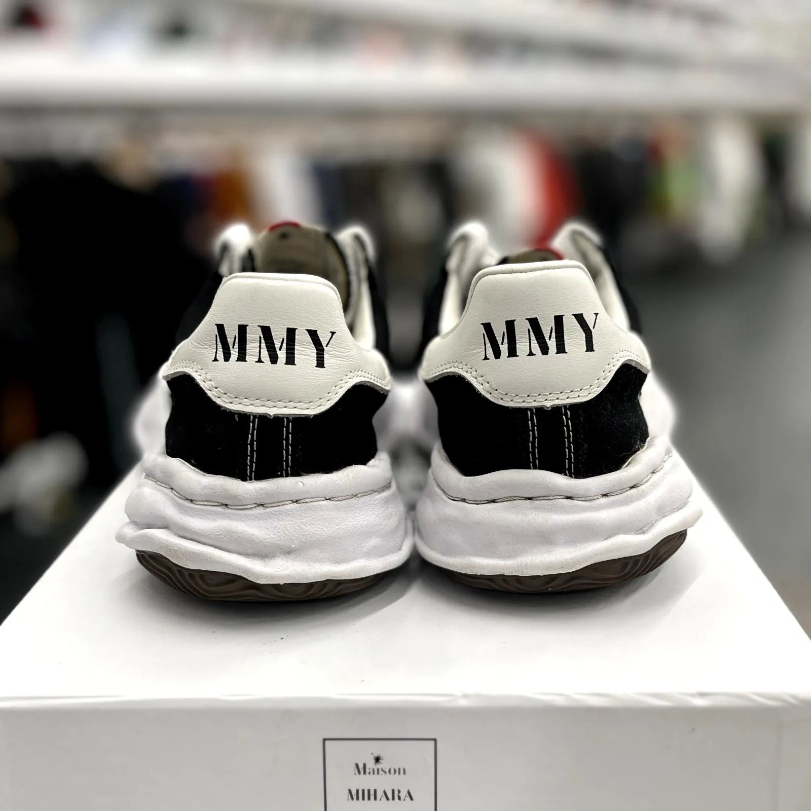 Maison Mihara Yasuhiro Blakey OG Sole Canvas Low Black White - Preowned