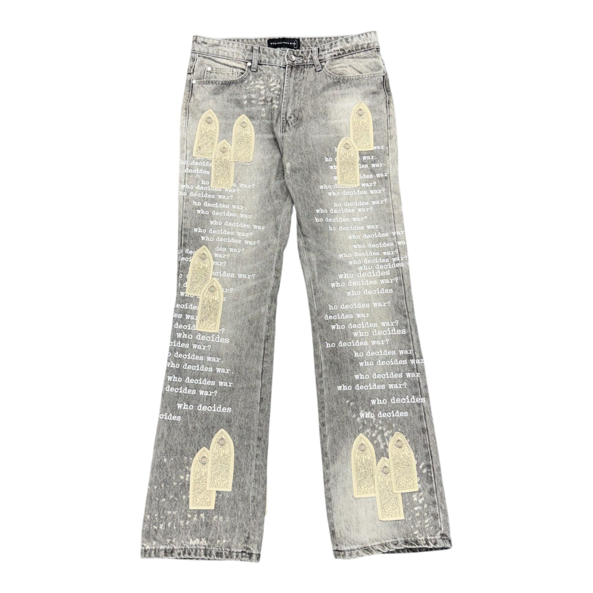 Who Decides War Scripture Denim (Grey) - Preowned