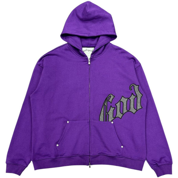 Godspeed OG V2 Zip Up Hoodie (Purple/Grey)