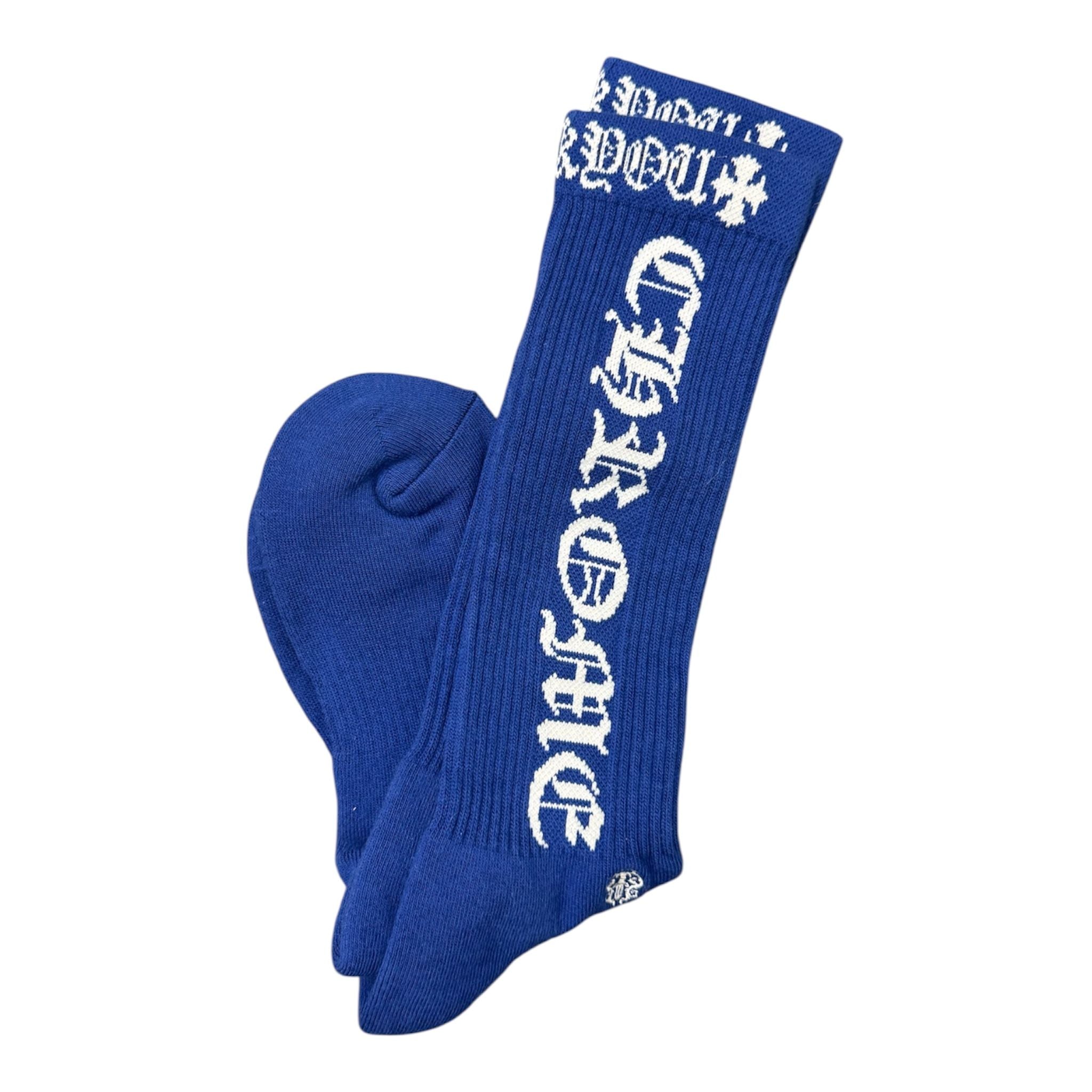 Chrome Hearts Ch Logo Sock (Blue)
