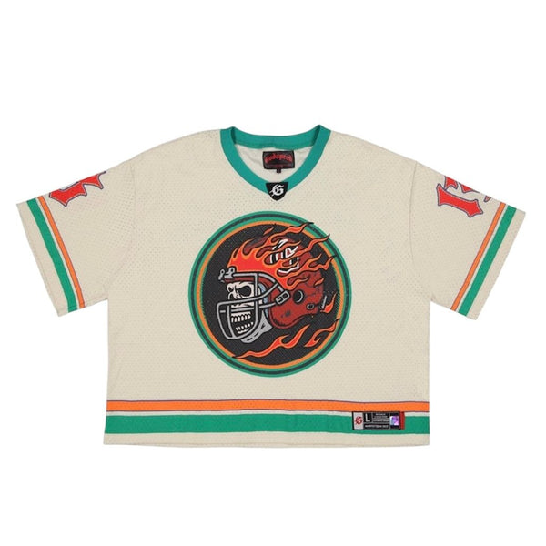 Godspeed First Down Jersey (Bone/Teal/Orange)