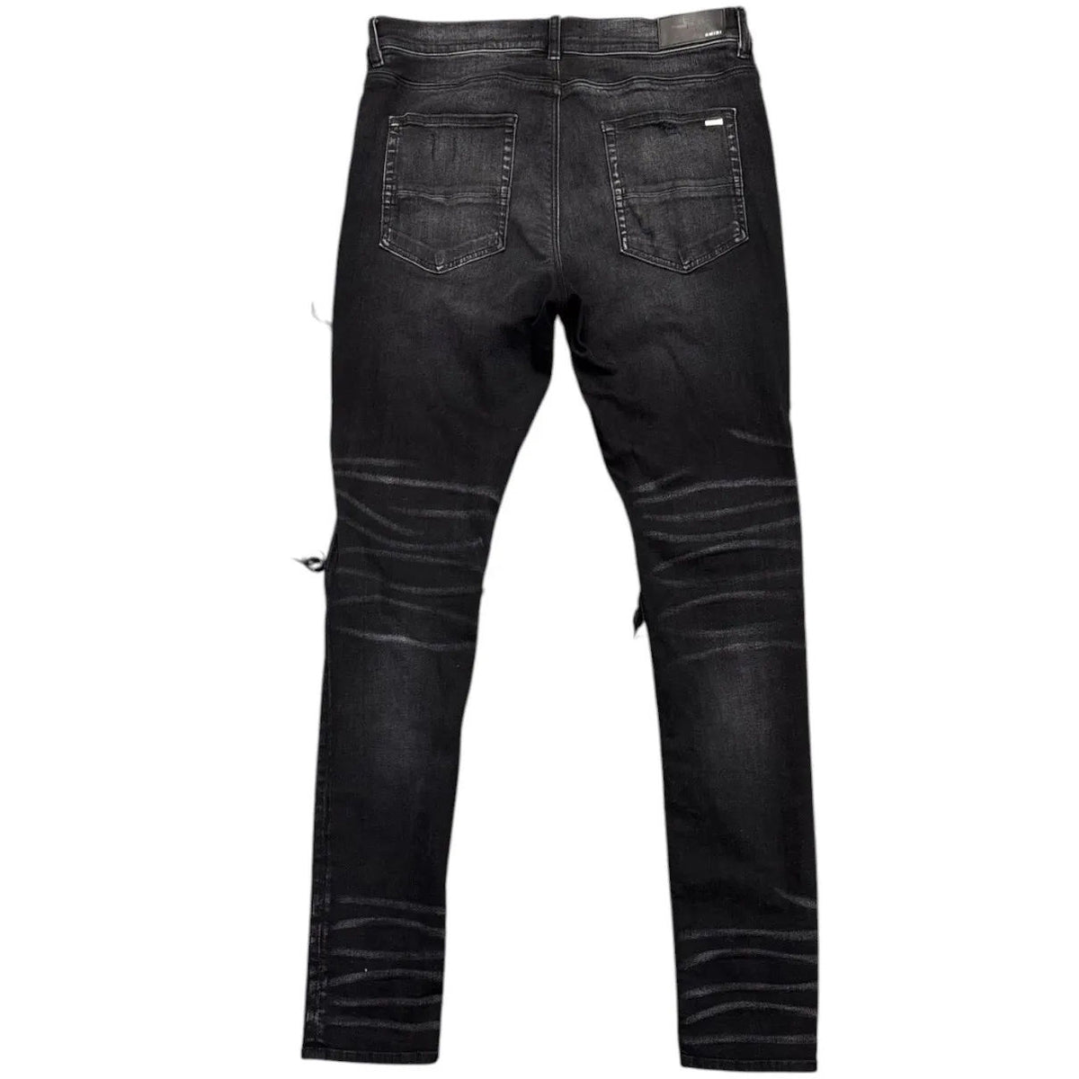 Amiri Mx1 Iridescent Patch Jeans (Black) - Preowned