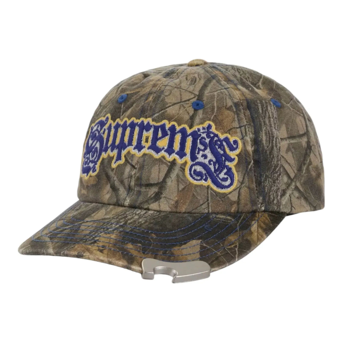 Supreme Bottle Opener 6-Panel Hat Brown Camouflage