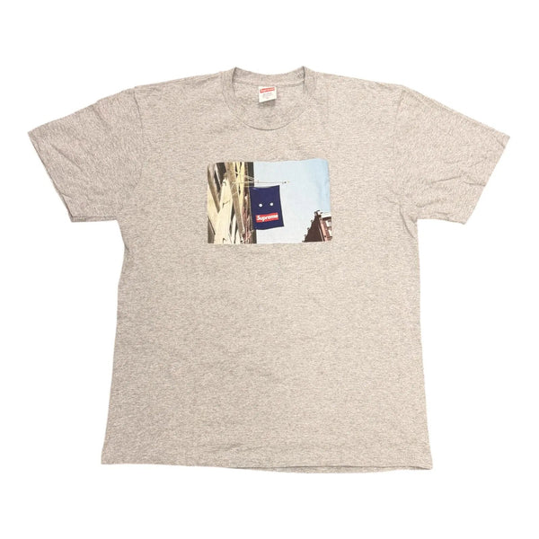 Supreme Banner Tee Heather Grey - Preowned